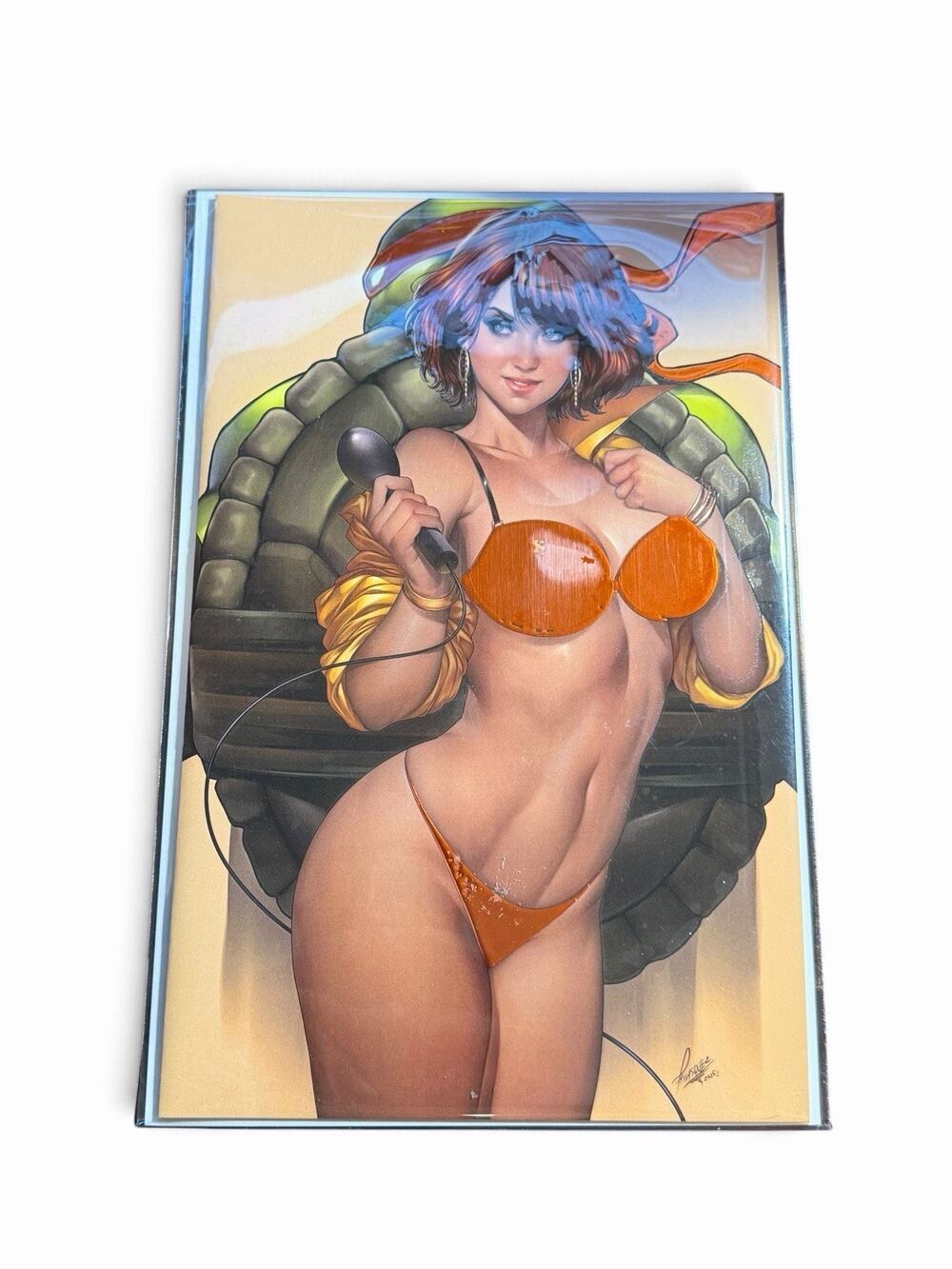 Skyline #5 Romero April O'Neil TMNT Cosplay Embossed Bikini Virgin Variant (NM)